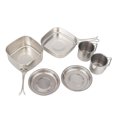 thumbnail image 4 of OUNONA Stainless Steel Camping Cookware Set Camping Cooking Utensils Set Portable 1 Set, 4 of 8