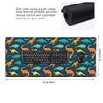 thumbnail image 3 of Disketp Colorful Dinosaur Gaming Mouse Mat Long Extended Mouse Pad Desk Mat Non-Slip Rubber Mice Pads Stitched Edges(315.5 x 16 x 0.12 Inches), 3 of 8