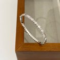 thumbnail image 2 of High Quality 925 Silver Moissanite Honeycomb Silver Bracelet, 2 of 2