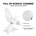 thumbnail image 6 of Benton Facial Massage Bed Electric Multi-Purpose 3 Motors Beauty Lash Chair, White, 6 of 8