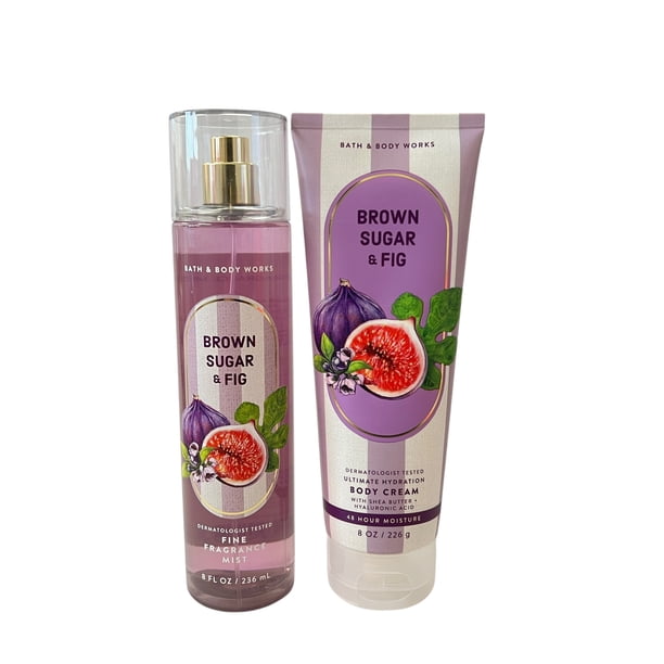 Bath & Body Works Brown Sugar & Fig Mist & Body Cream Set