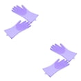 thumbnail image 4 of Moyic 1 par de guantes para lavar platos con estropajo, herramientas de limpieza reutilizables resistentes al calor, cocina, baño, hogar Púrpura 2piezas Moyic CBP224958, 4 of 6