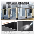 thumbnail image 4 of 4x4 Post Base 2-Pack - 3.6x3.6" Heavy Duty Post Anchor - Matte Black - Wood Post Brackets for Decks, Pavilions & Railings, 4 of 7