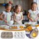 thumbnail image 1 of Xihbxyly Molde para Mini Magdalenas, Diseño Ovalado Antiadherente, 6 Cavidades Festoneadas, Construcción Duradera de Acero Al Carbono, Fácil de Limpiar, Apto para Horno y Refrigerador, Horneado Famil, 1 of 1
