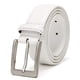 thumbnail image 2 of XOUXOU Men Genuine Leather Belt Classic Casual Dress Belts with Prong Buckle (48 (Waist 46), White) XOUXOU XOUXOU, 2 of 2