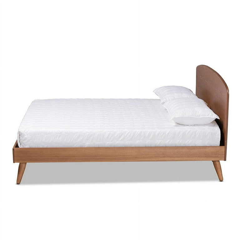 Baxton Studio Keagan Mid-Century Modern Transitional Walnut Brown Finished Wood Queen Size Platform Bed Baxton Studio Keagan Mid-Century Modern Transitional Walnut Brown Finished Wood Queen Size Platform Bed