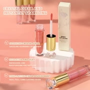 Lip Gloss, Translucent Lip Gloss, Moisturizing Lip Gloss with Fine Shimmering Pearl, Portable Sparkling Lip Gloss for Enhanced Color and Hydration