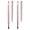 Pink and Pink, variant on [2 Pack] Lip Brush for Lipstick, Retractable Lip Brushes, Dual-ended Makeup Brush for Lipstick Lip Gloss, Include Lid