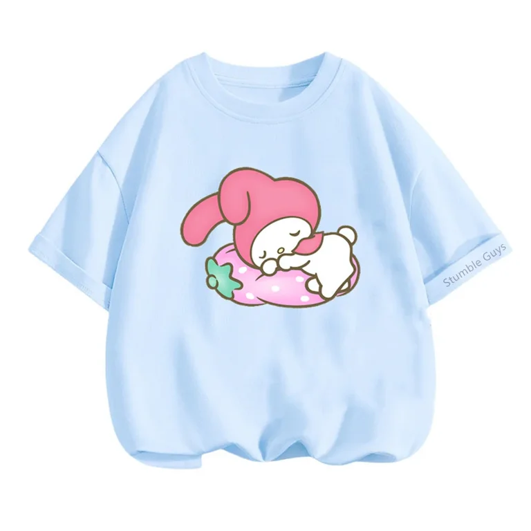 Anime My Melody T Shirt Oversized tEEN T-shirts Retro Anime My Melody T Shirt Oversized tEEN T-shirts Retro