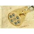 thumbnail image 2 of Kingston Brass K138A2 Victorian 2-15/16-Inch Round Adjustable Jet Spray Brass Shower Head in Polished Brass, 2 of 5