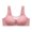 Pink, variant on Koadzawe Women's Full Coverage Support Bra, Wireless Floral Jacquard Bra with Mesh Panel, Wide Straps and Soft Cups for Everyday Comfort, Light Support and All Day Wear Beige L