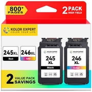 245XL Ink cartridge Compatible for canon ink 245 and 246 for Canon PIXMA MG2525 Printer (Black, Tri-Color)