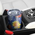 thumbnail image 5 of 20 Oz Pioneer Flower Coffee Tumbler Double Wall Insulated Stainless Steel Water Bottle | Metal Reusable Thermoses Flask with Cup Cap | Leak & Sweat Proof with Anti-Dust Lid, 5 of 7