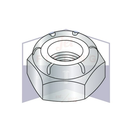 

7/8-14 Nylon Insert Hex Lock Nut (Stop Nut) | Thin Pattern | Light Hex Thin Height (NTM & NTE Series) | Steel | Zinc Plated (Quantity: 200)