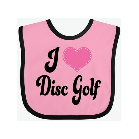 

Inktastic I Love Disc Golf Gift Baby Boy or Baby Girl Bib