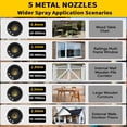 thumbnail image 3 of Cordless Paint Sprayer with Battery 2 of 4000mAh, 5 Nozzles & 3 Adjustable Spray Modes, Spray Paint Gun with 1400ML Container, Handheld Paint Sprayer for House Painting Furniture Cabinets Fence Wall, 3 of 7