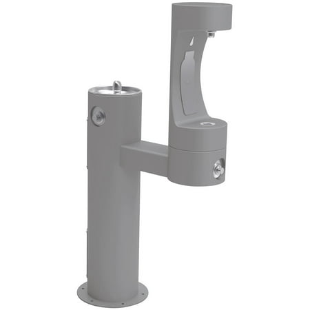 Elkay Lk4420bf1lfrk Ezh20 14" Floor Mounted Outdoor Bottle Filling Station - Grey