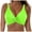 Green, variant on Bikini Tops for Women Push Up Swimsuit Top Lace Up Padded Bathing Suit Tops Twist Bikini Top Only Green, L