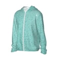 thumbnail image 2 of Haiem Teal Turquoise Glitter UPF 50+ Fishing Shirts for Men Long Sleeve UV Sun Protection Hoodie Non-Mask Outdoor Hiking Shirts, 2 of 8