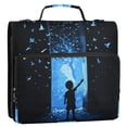 thumbnail image 5 of FORMRS Zipper Binder with Shoulder Strap 2-inch Ring 500 Sheet Capacity File Bag, Blue Butterfly, 5 of 5