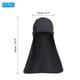 thumbnail image 2 of Sombrero de sombra Uxcell, protección para el cuello, 3 paquetes de gorros de calavera refrescantes para pesca, negro, 2 of 6