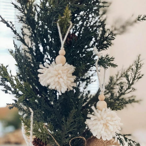 LanSuare Christmas Crochet Snowflake Ornaments, Winter Crocheted Snowflake Hanging Decor for Winter Wonderland Decorations, Xmas Tree, Party Woven Gift