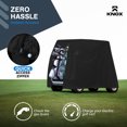 thumbnail image 6 of NEH Golf Cart Covers 2 Passenger, Waterproof Cover, 50" Long Roof, Black, Compatible with EZGO TXT/RXV, Club Car DS/Precedent, Evolution, ICON, Yamaha Golf Cart Cover, 6 of 7