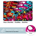 thumbnail image 2 of Graffiti Modern Polyester Non-Slip Floor Rug Office Mat, Machine Washable Office Rugs, 2 of 6