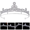 thumbnail image 2 of KAKOWELY Tiara de novia para boda, corona de novia, tiara de mujer, corona de diamantes de imitación para novia, 2 of 4