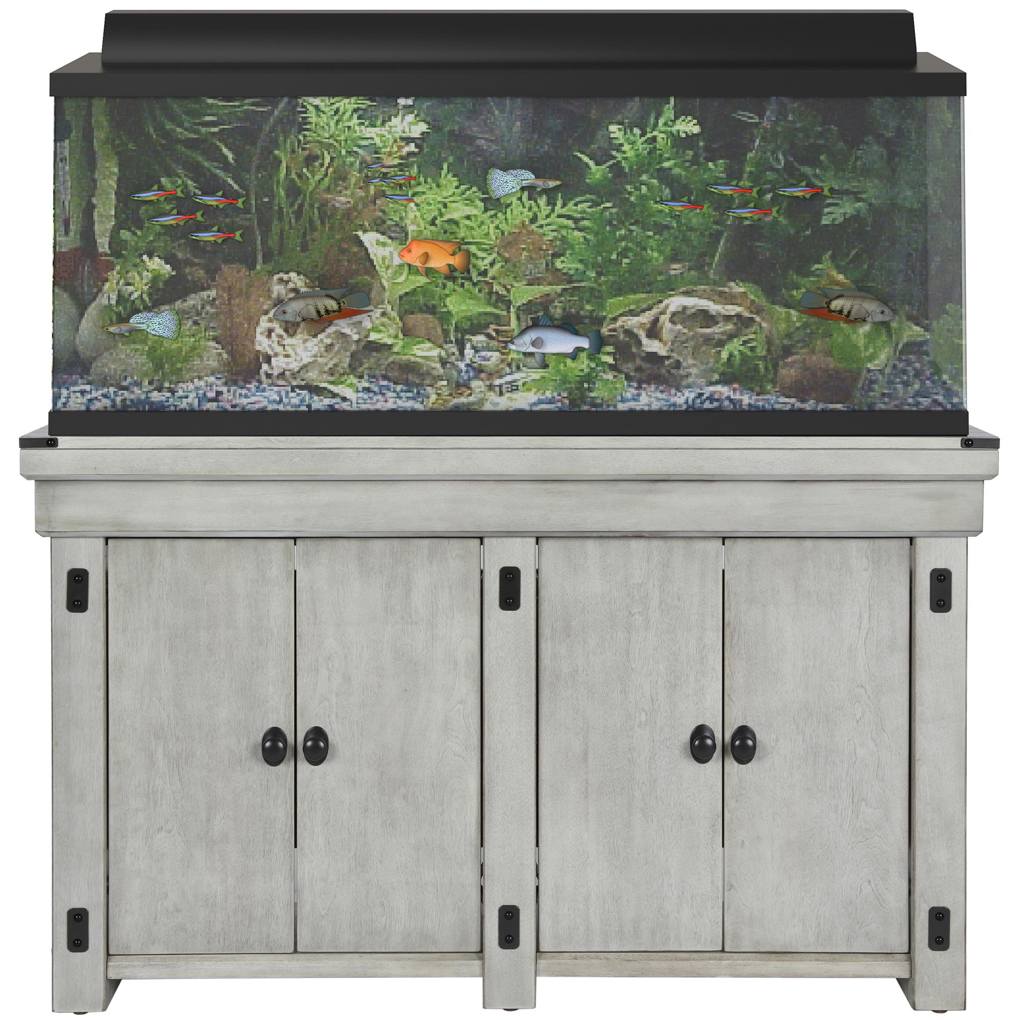 Flipper by Ollie & Hutch Wildwood 55 Gallon Aquarium Stand, Rustic White - image 4 of 14