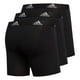 thumbnail image 5 of Calzoncillos tipo bóxer adidas de microfibra para hombre, paquete de 3 unidades, color negro S, 5 of 9