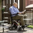 BEYOUR WALKER Electric Wheelchair,Lightweight Foldable Mobility Aid