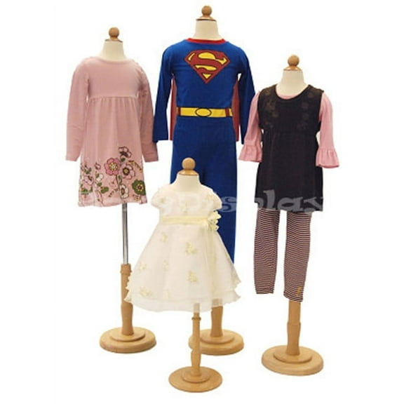 4 Units Children Kid Mannequin Dress Form Display # JF-11C6M2T4T7T Group