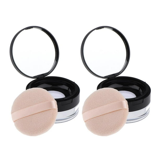 Estuche de polvo vacío plástico cosmético 20g 2 piezas Salvador Contenedor de maquillaje vacío