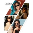 thumbnail image 5 of Polarized Sunglasses for Women and Men, Retro Hexagon Style Glasses with UV Protection Trendy Metal Frame, 5 of 7