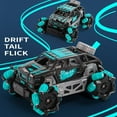 thumbnail image 3 of Mini Voiture Acrobatique Rc, 2.4ghz Mini Voitures Rc pour Enfants 360 Flips Rotatives Télécommande Drift Voitures Rechargeables Jouet Électrique Cadeaux pour Garçons Filles-Bleu, Taille A, 3 of 8