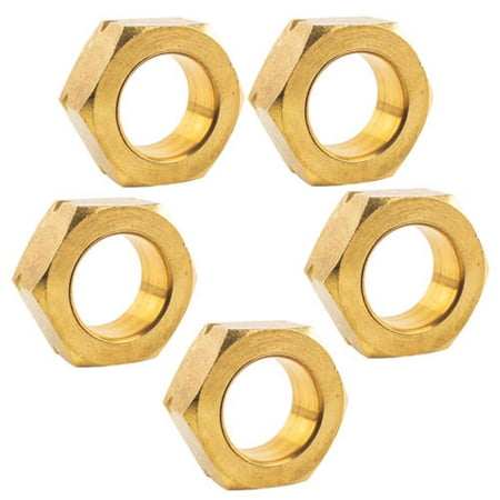 

5 Pack 3/4 Compression Nut & Ferrule Combo for 3/4 OD Tube Brass Sleeve Nut