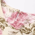 thumbnail image 6 of Abaya Dress for Elegant Women's Printed Dress Long Sleeve Robe Sun Skirt with Detachable Waist Belt, 6 of 7