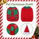 thumbnail image 2 of Atuendo Navideño para Perros Unique Bargains con Gorro de Santa Ropa para Mascotas Ropa Navideña Personalizada para Perros Suave y Acogedora Pequeña Roja 1 Conjunto, 2 of 6