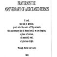 thumbnail image 2 of Prayer on the Anniversary of a Deceased Person holy card - laminated - Pack of 25, 2 of 2