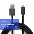 thumbnail image 2 of Replacement USB-C Cable & Locking Connector Kit for PS5 for DualSense Edge Controller, 9.2FT Braided Charging Camera Cord with Anti-Unplug Lock, 2 of 5