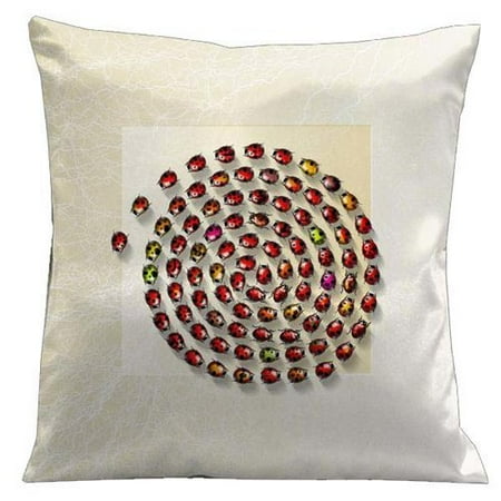 Lama Kasso Botanic Ladybugs Microsuede Throw Pillow