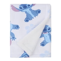 NoJo Disney Stitch Sherpa Baby Blanket
