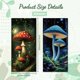 thumbnail image 2 of PVC Stickers Self-adhesive Decorative Stickers Decals for Trash Decoration Mushroom 82x38mm 2pcs/set, 2 of 9