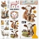 thumbnail image 1 of 4 láminas de calcomanías de animales de granja para muebles (30 x 15 cm): pollo, oveja, cerdo y vaca. Adhesivo UV autoadhesivo para decoración de paredes y manualidades., 1 of 9