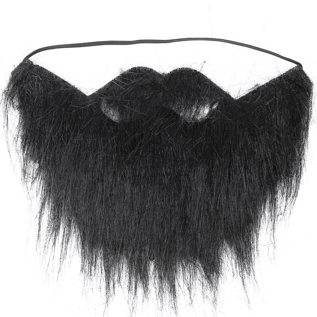 Barbas Falsas,Barbas Falsas para Hombres, Bigotes Falsos Negros, Vello Facial Falso, Diseño Fácil de Usar