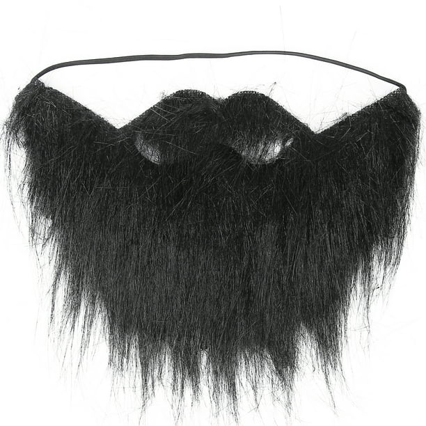 Barbas Falsas,Barbas Falsas para Hombres, Bigotes Falsos Negros, Vello Facial Falso, Diseño Fácil de Usar