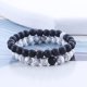 thumbnail image 2 of Pulsera de lava YONGSHENG Pulsera de cuentas Estiramiento Amistad para hombres y mujeres, 2 of 5