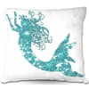 DiaNoche Designs Throw Pillows from Artist Susie Kunzelman - Mermaid Aqua
