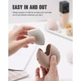 thumbnail image 2 of Makeup Sponge Holder – Shatterproof Eco-Friendly Silicone Beauty Make Up Blender Case for Travel - Khaki, 2 of 8